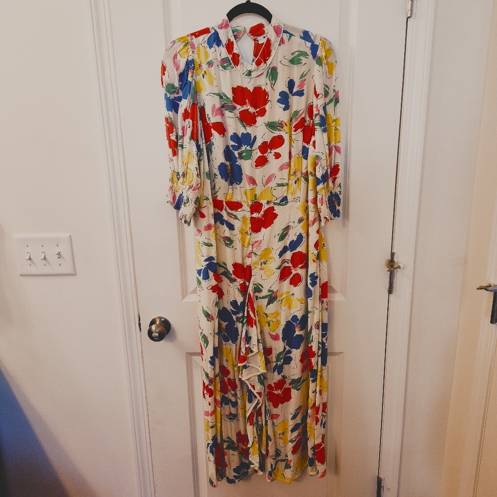 RIXO Multicolor Floral Maxi Dress